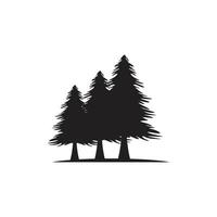 pine tree logo icon design vector