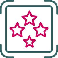 Four Stars Vector Icon