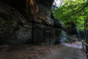 paisajes otoñales en prebischtor, bohemia foto