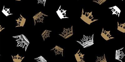 Crown hand drawn illustrations. Vector. vector