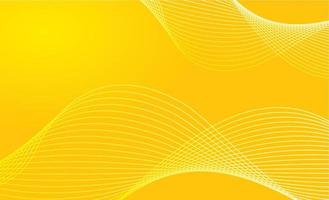 abstract yellow background with wavy line vector