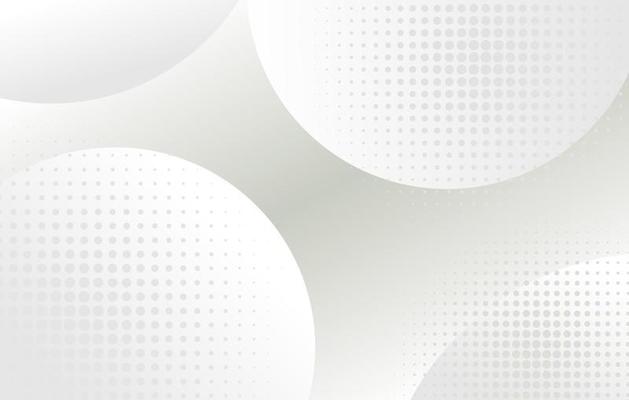 abstract background with circles and halftone white and grey color