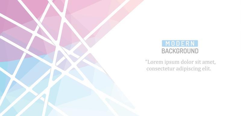 modern background banner with triangulation pastel color