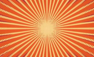 abstract orange retro background with halftone vector