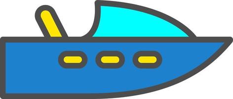 icono de vector de barco