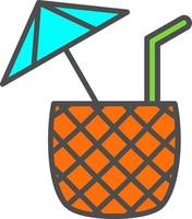 icono de vector de coco