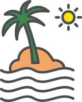 Beach Vector Icon