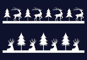 Laser Cut Christmas Border vector