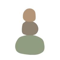 Balance stones for spa. Zen concept of concentration. Simple illustration vector