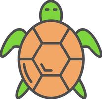 icono de vector de tortuga