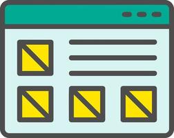 Wireframe Vector Icon