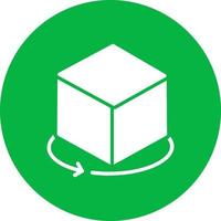 3d Cube Vector Icon