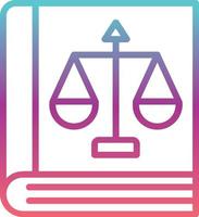 Law Book Vector Icon