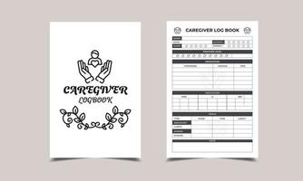 CAREGIVER Log Book vector