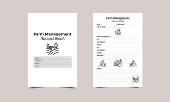 form management log book KDP Interior design. Printable logbook vector