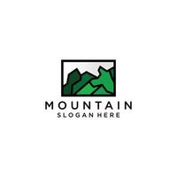 plantilla de diseño de logotipo de montaña vector