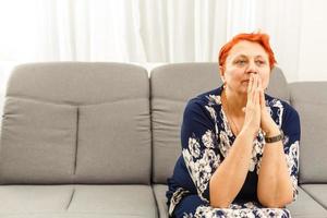 Old Woman Praying photo