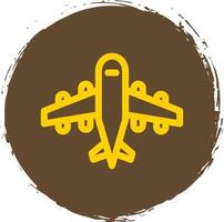 Airplane Glyph Icon vector