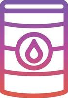 Oil Barrell Glyph Icon vector