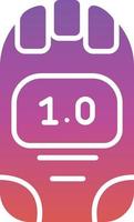 Dosimeter Glyph Icon vector
