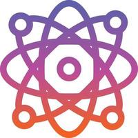 Atoms Glyph Icon vector