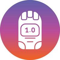 Dosimeter Glyph Icon vector