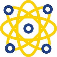 Atoms Glyph Icon vector