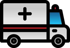 Ambulance Vector Icon Design