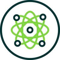 Atoms Glyph Icon vector