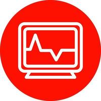 Heart Monitoring Vector Icon Design