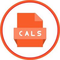 Cals File Format Icon vector