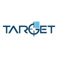 lettering target logo design vector icon elements symbol illustrations