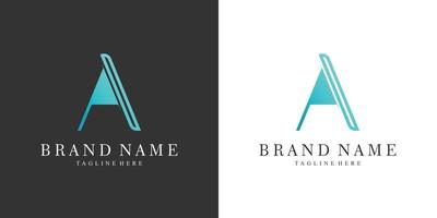 Initial latter a logo design with modern concept Premium Vector