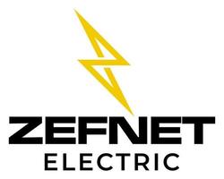 Z letter geometric electric logo design. vector