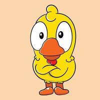 cartoon chiken cute illustration vector