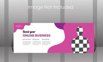 Modern social media post design vector