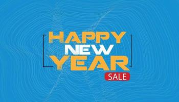 happy new year sale design vector