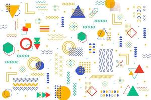 Graphic geometric background design banner element line dot halftone vector shapes colorful shapes abstract