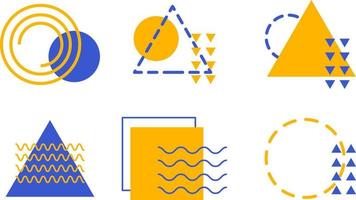 Graphic geometric background design banner element line dot halftone vector shapes colorful shapes abstract