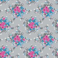 Beautiful watercolor flowers patterns on colorful background. textile pattern design vector