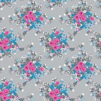 Beautiful watercolor flowers patterns on colorful background. textile pattern design vector