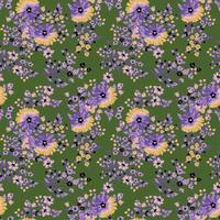 Watercolor seamless pattern with flowers for decoration design. Bright spring or summer fashion print. Textile design. pattern design vector