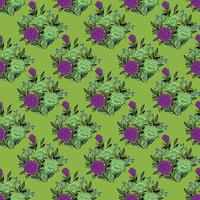 Beautiful watercolor flowers patterns on colorful background. pattern design vector