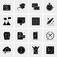 16 Universal Business Icons Vector Creative Icon Illustration to use in web and Mobile Related project