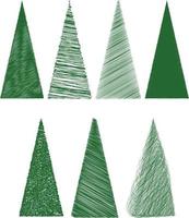 Christmas Tree Retro vector