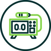 Geiger Counter Glyph Icon vector