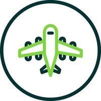 Airplane Glyph Icon vector