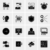 16 Universal Business Icons Vector Creative Icon Illustration to use in web and Mobile Related project