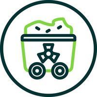 Uranium Glyph Icon vector
