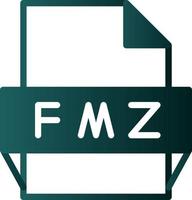 icono de formato de archivo fmz vector